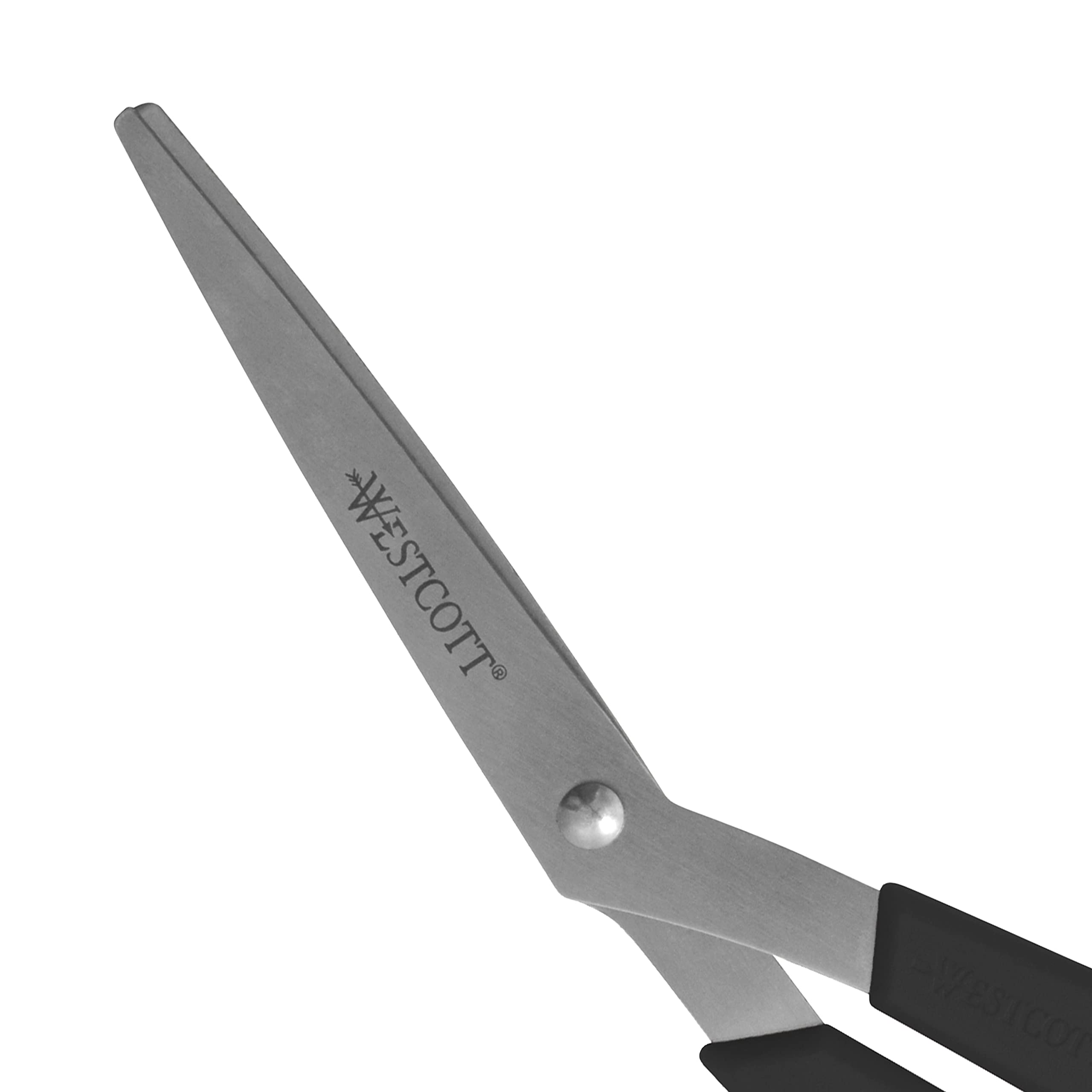 Westcott All Purpose Value Scissors, 8" Bent, Pack of 3, Black (13402) - Image 6
