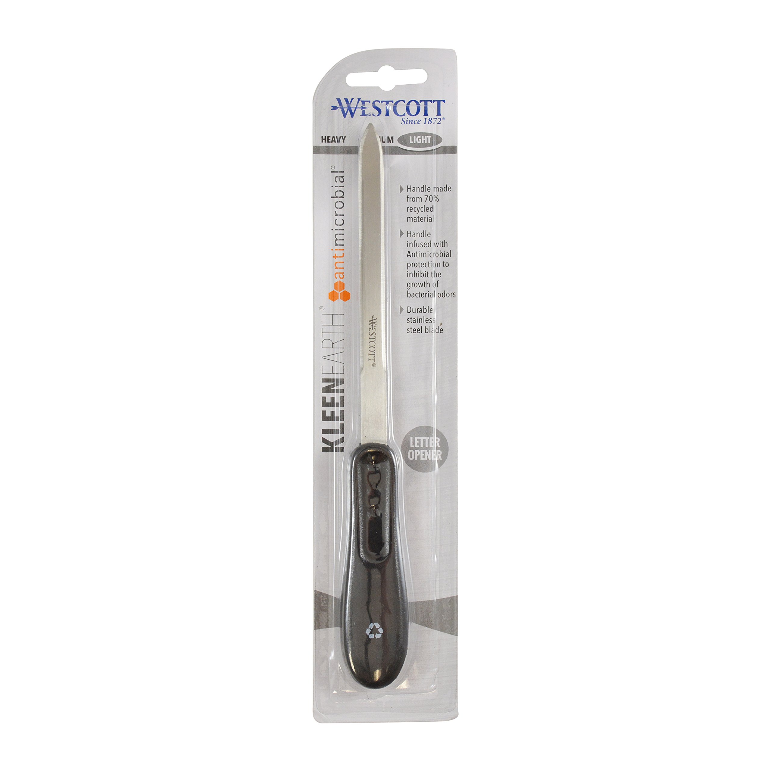 Westcott KleenEarth Recycled Letter Opener, 9-Inch (14821), Black - Image 3